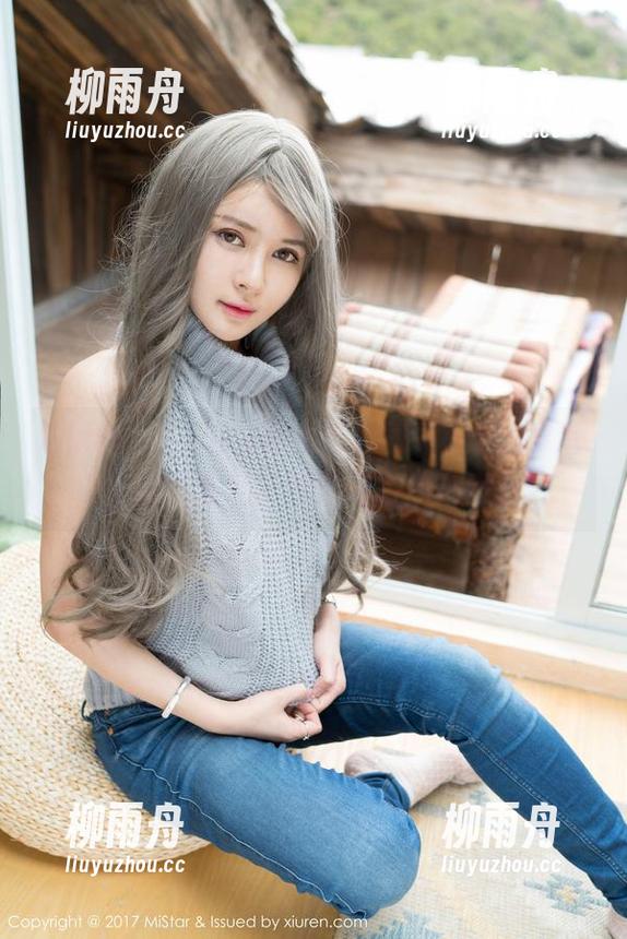 魅妍社 - Jenny佳妮拉菲的美腿在线就像一道风景线，快看这组图片吧！